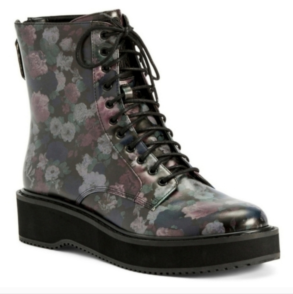 Kendall & Kylie Floral Combat Boots Women's Size 6.5 NWT - NIB - Picture 10 of 11